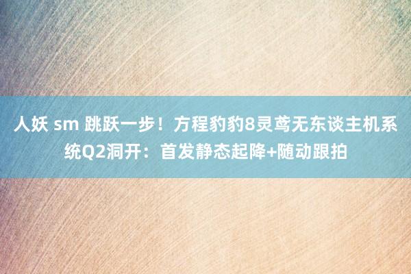 人妖 sm 跳跃一步！方程豹豹8灵鸢无东谈主机系统Q2洞开：首发静态起降+随动跟拍