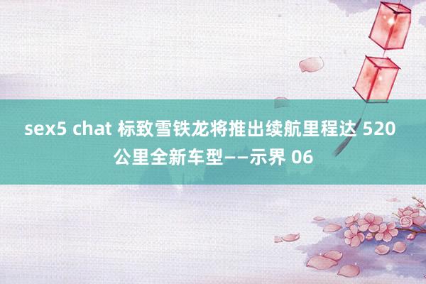 sex5 chat 标致雪铁龙将推出续航里程达 520 公里全新车型——示界 06